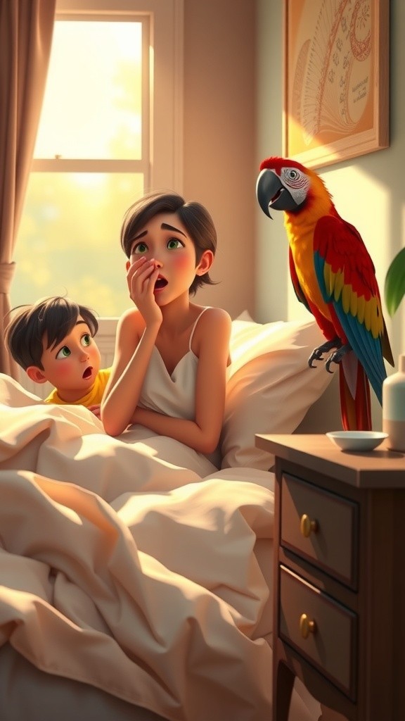 Mango's Mischief: A Parrot's Day Out!