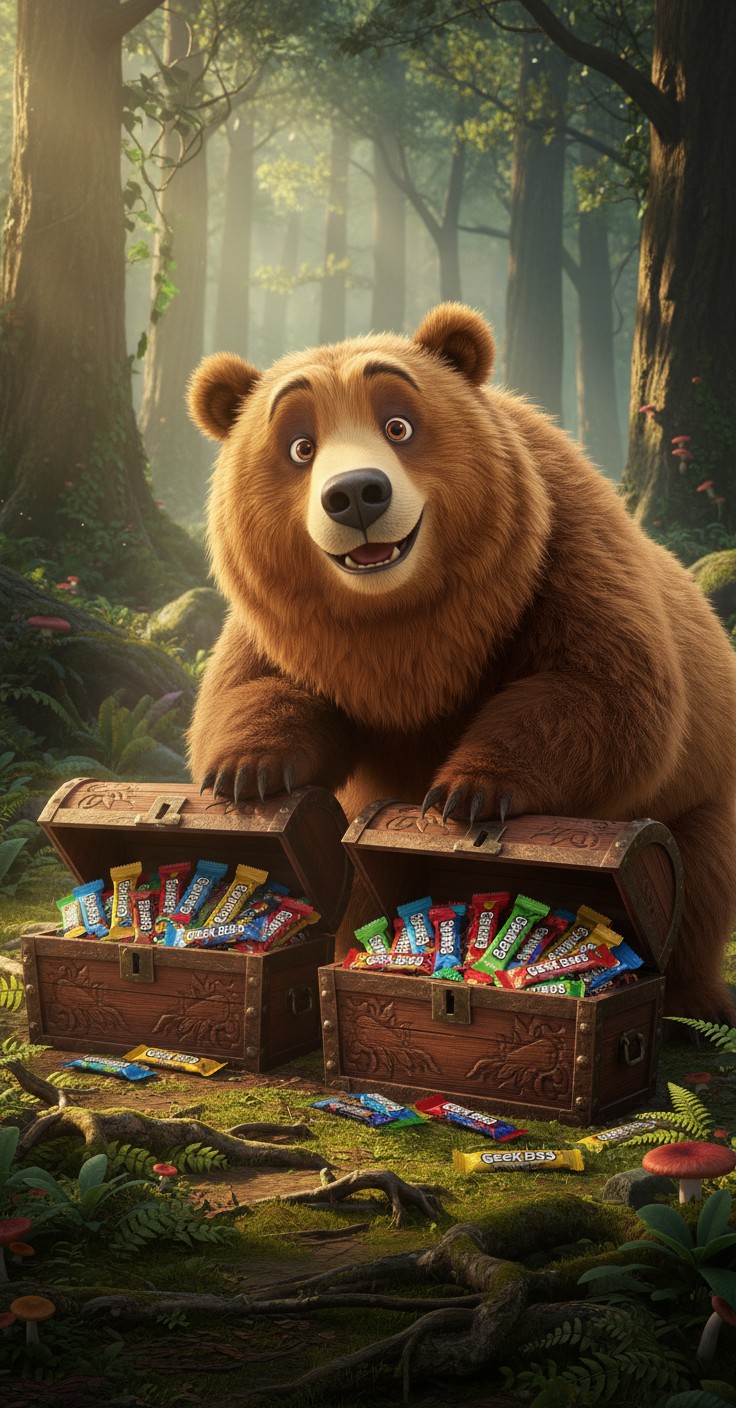 Bear Got Geek Bars and Blows Smoke!