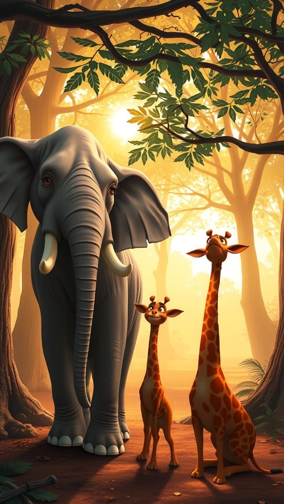 Animals Gather for Prayer and Community Feast