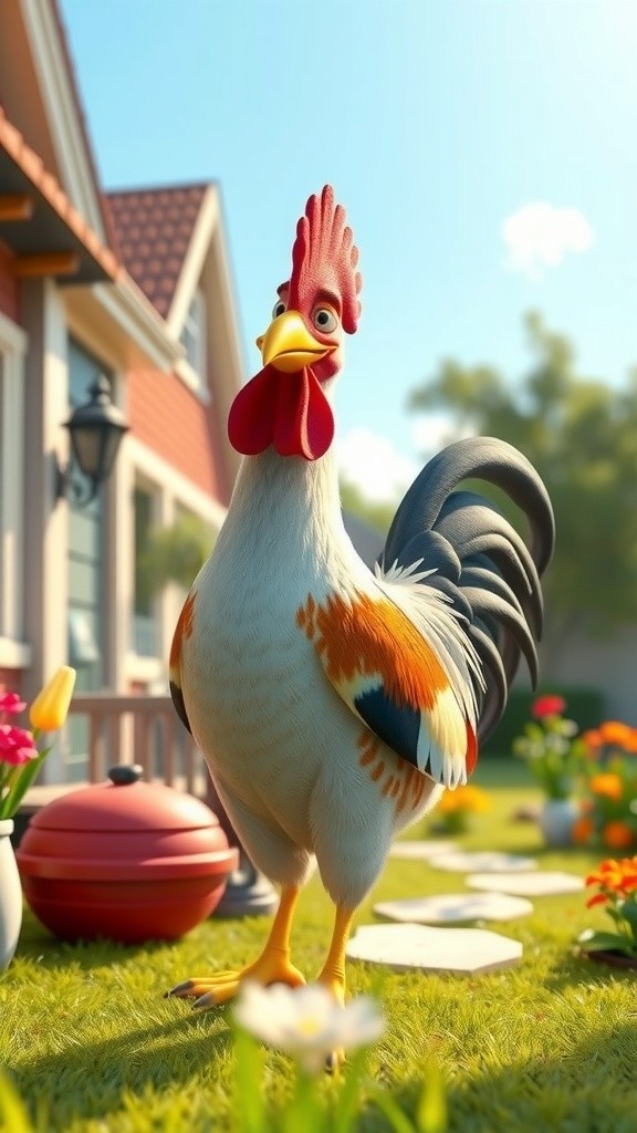 Ayam Sombong dan Bebek Cerdas