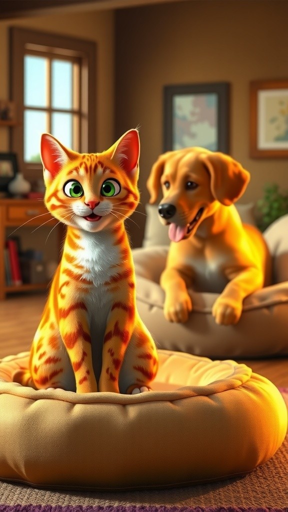 बिल्ली और कुत्ते की दोस्ती