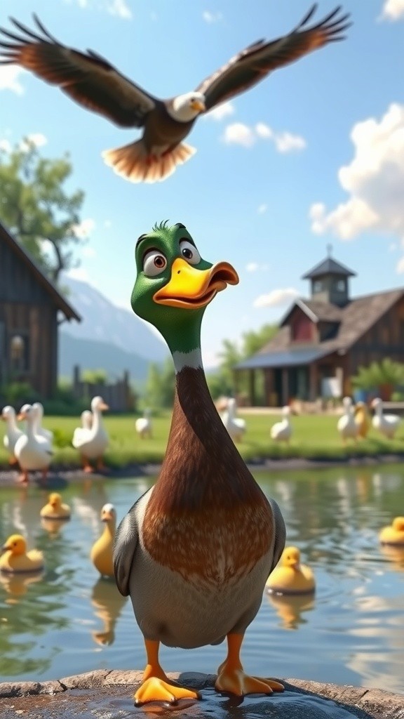 Bebek yang Berani Terbang!