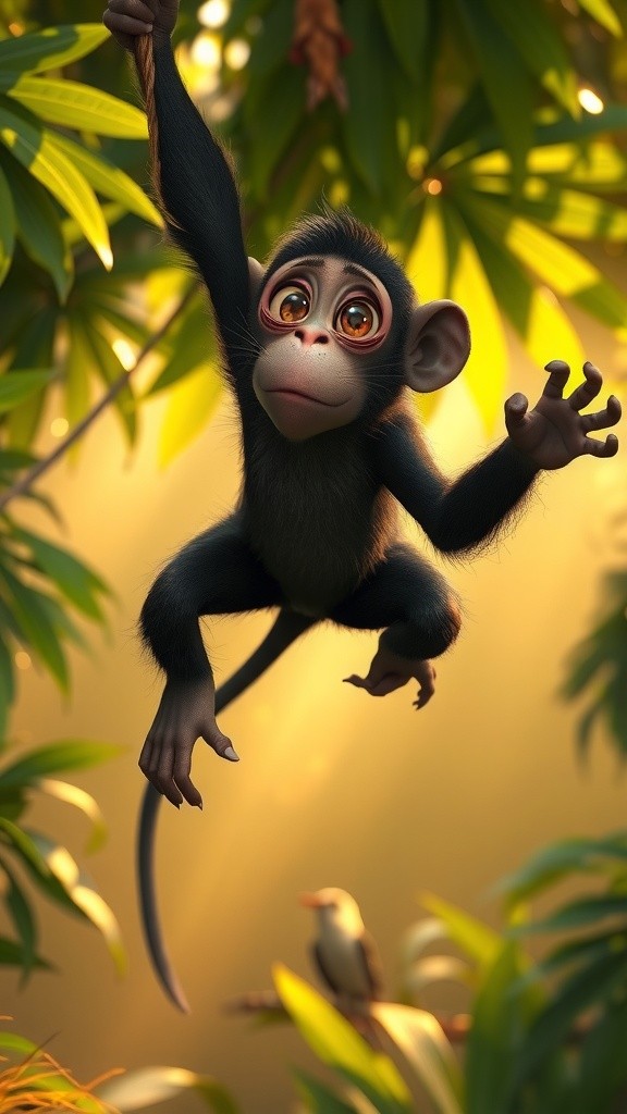 The Clever Monkey Tricks the Hungry Tiger