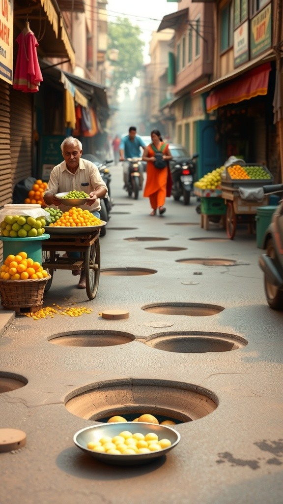 Gaddhe Aur Bharatiya Sadke: Ek Majedaar Drishya
