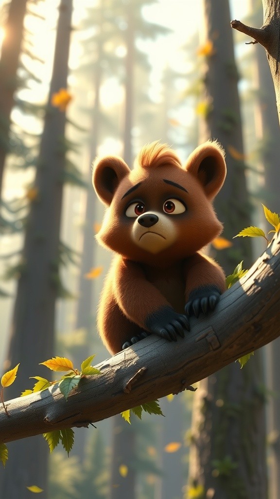 Barnaby's Climb: A Mama Bear's Rescue