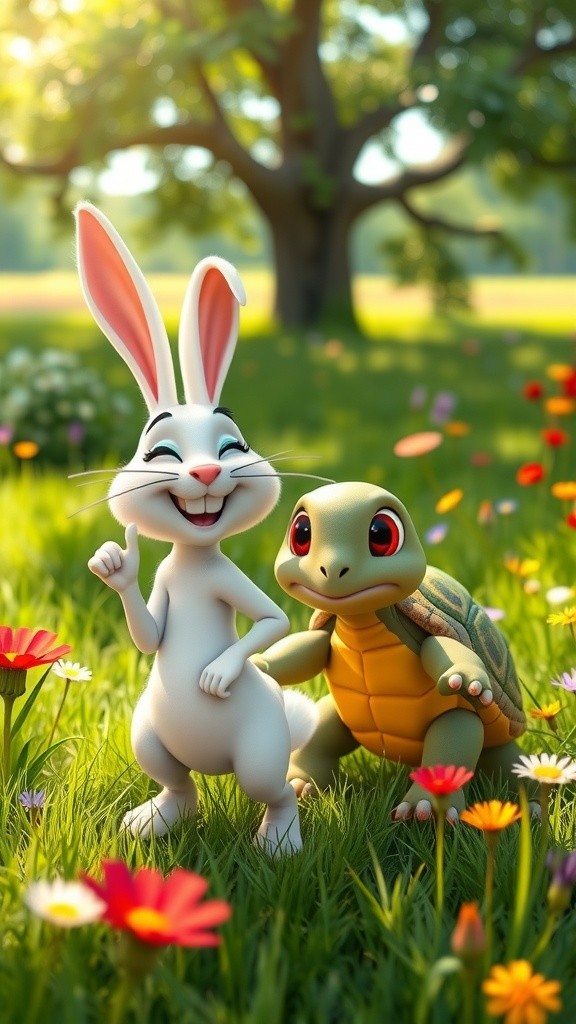 Kelinci dan Kura-Kura: Pelajaran dari Perlombaan