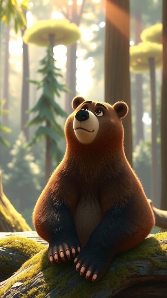 The Bear Stuck in a Tree
