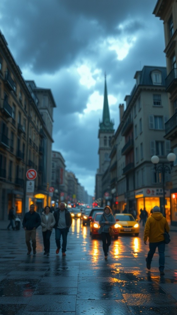 Rainy Encounters: A City Romance