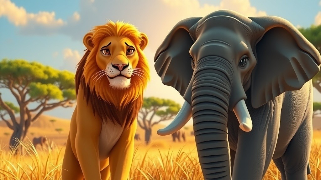 शेर और हाथी की कहानी: असली ताकत क्या है?