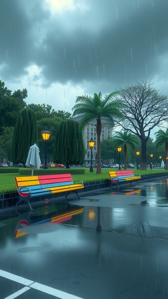 Payung di Tengah Hujan