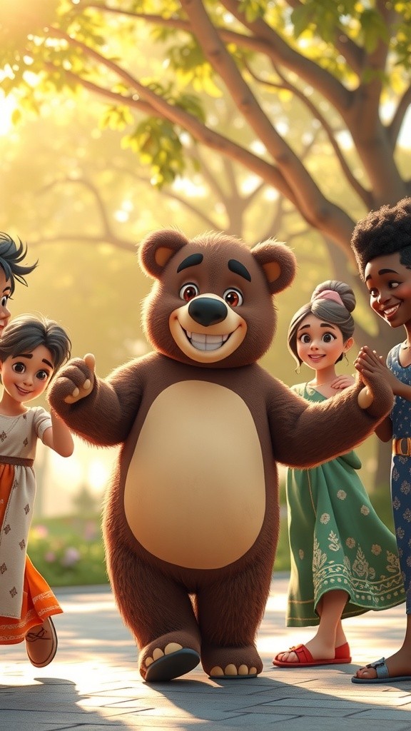Joyful Innocence: A Dance of Toddlers in Sunlit Bliss
