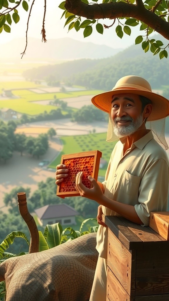 Mencicipi Grilled Honeycomb, Sarapan Ekstrem dari Kamboja!