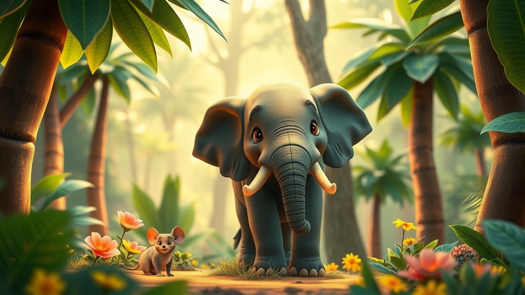 हाथी और चूहे की मित्रता