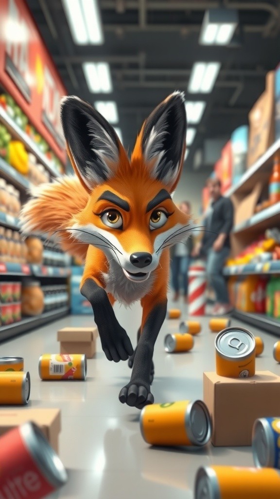 Chase Through the Jungle: Fox, Heroine, and Gorilla Showdown!