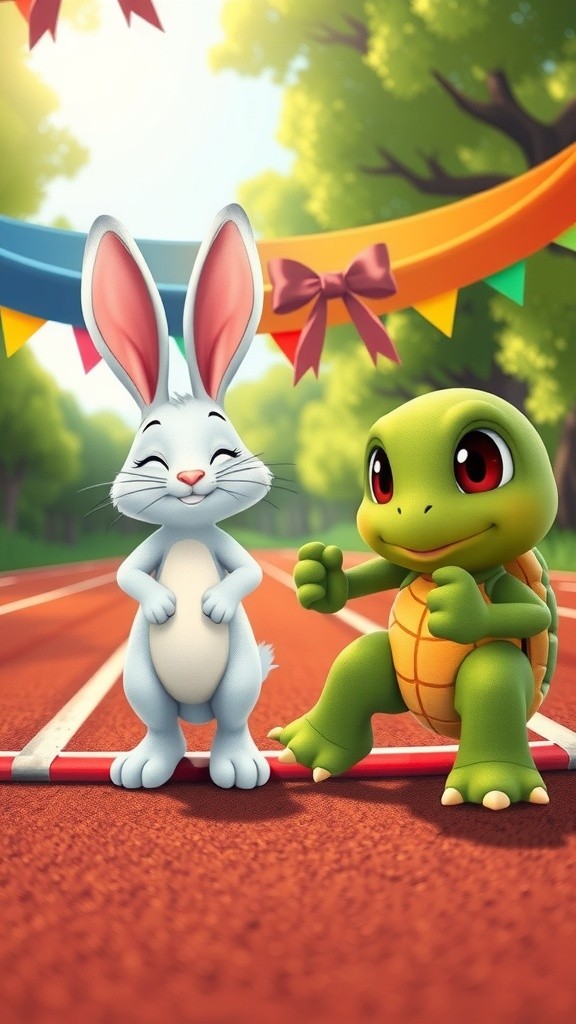 खरगोश और कछुआ: मेहनत की जीत