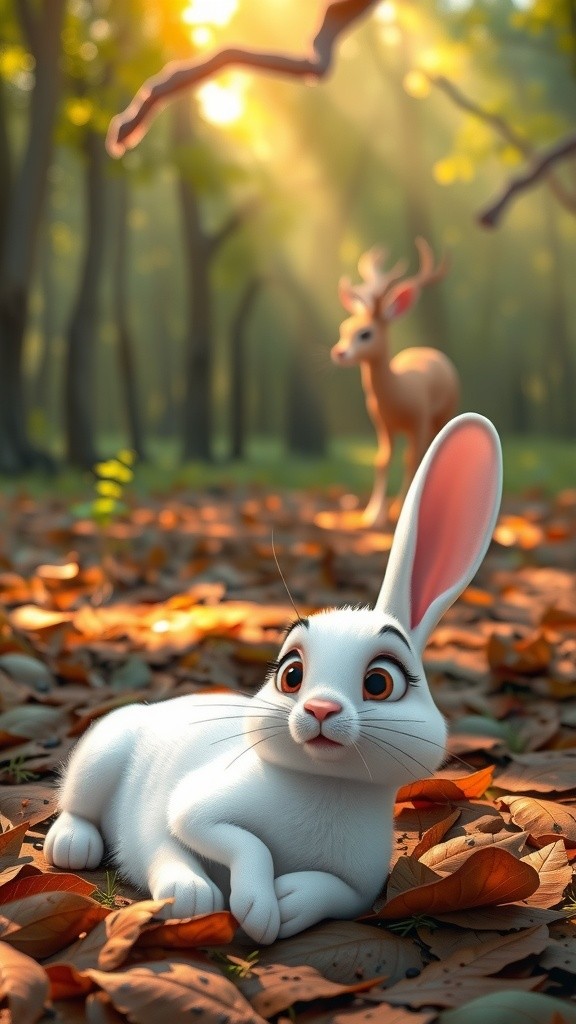 Persahabatan di Hutan: Kelinci dan Rusa