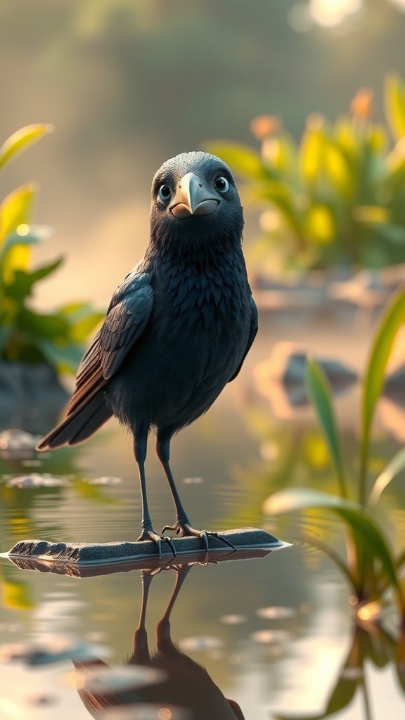 दिल की सुंदरता: कौआ और बगुला की कहानी