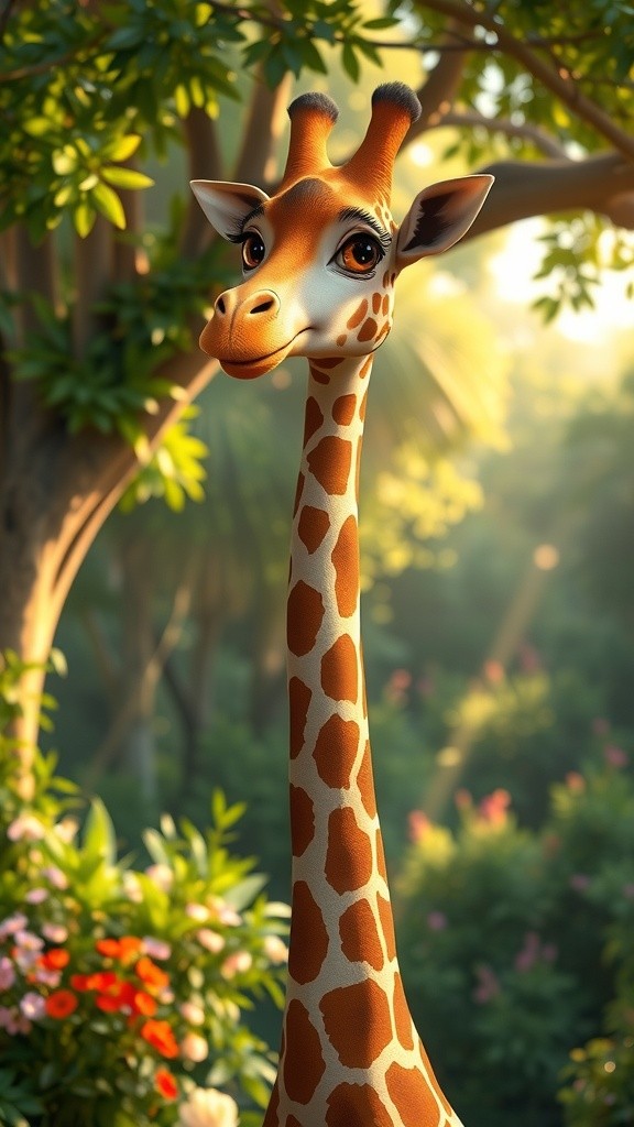 Jojo Si Jerapah dan Turi Si Terong Ungu