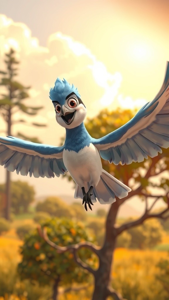 From Fear to Flight: A Little Bird's Journey