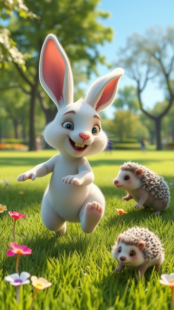 Petualangan Landak dan Kelinci dengan Balon Warna-warni