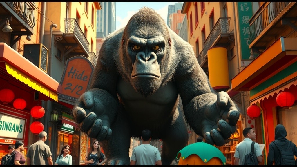 The Angry Gorilla and the Beautiful Lady