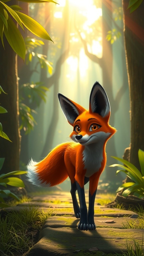 लाली लोमड़ी और बोलता पत्थर