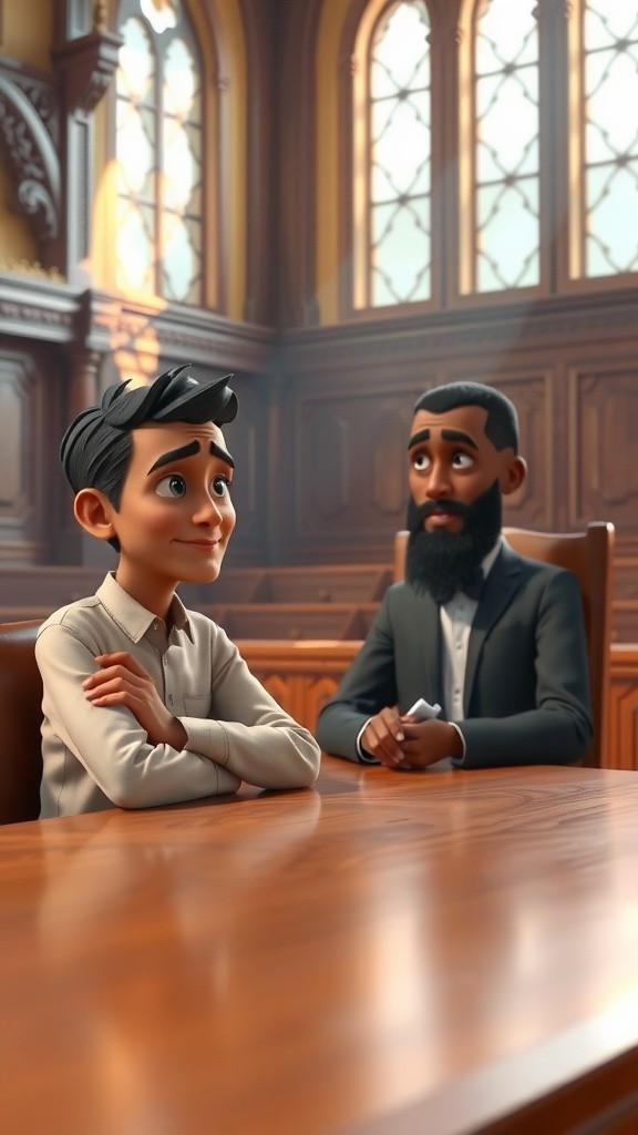 ذكاء جحا مع القاضي