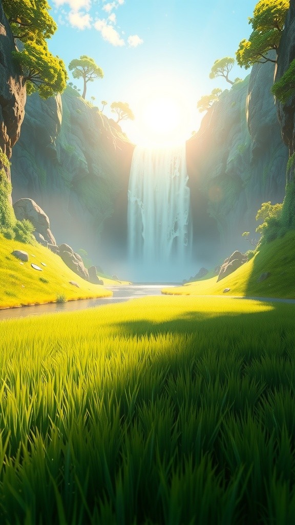 A Serene Day in the Meadow: Nature's Playground