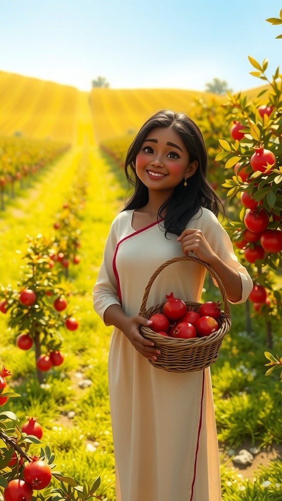 लड़की की अनार की खेती और भूखी गाय