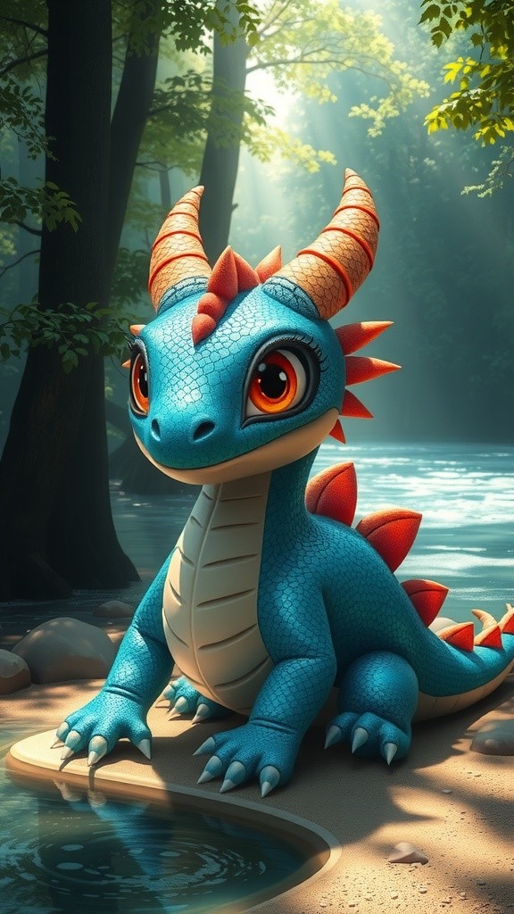 The Shy Dragon's Journey to Friendship