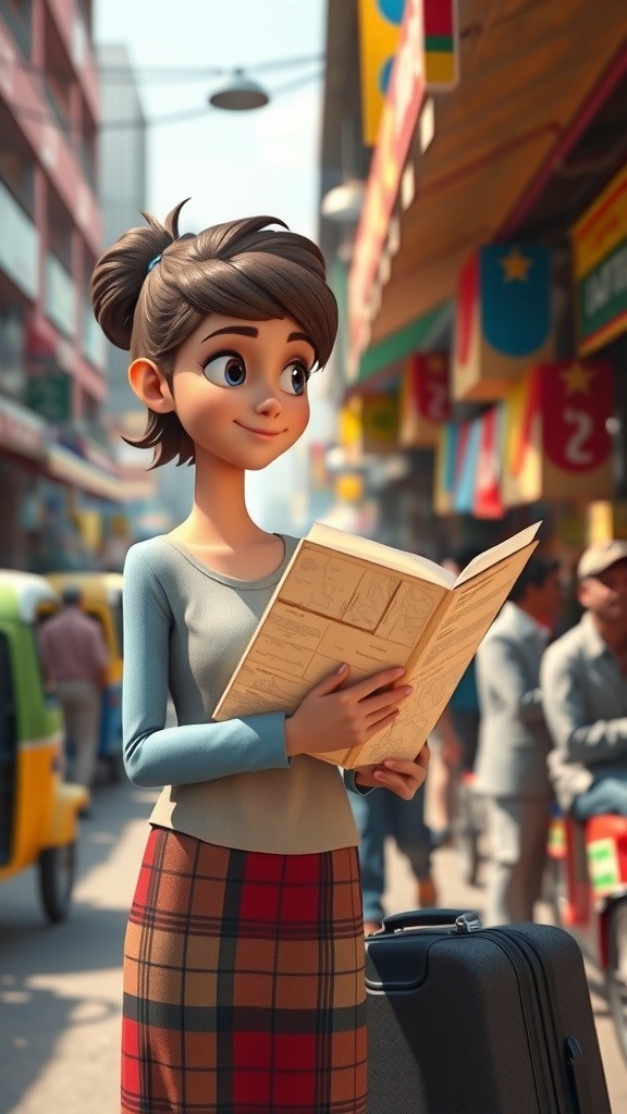 A Young Girl's Journey Through the Streets of Lahore