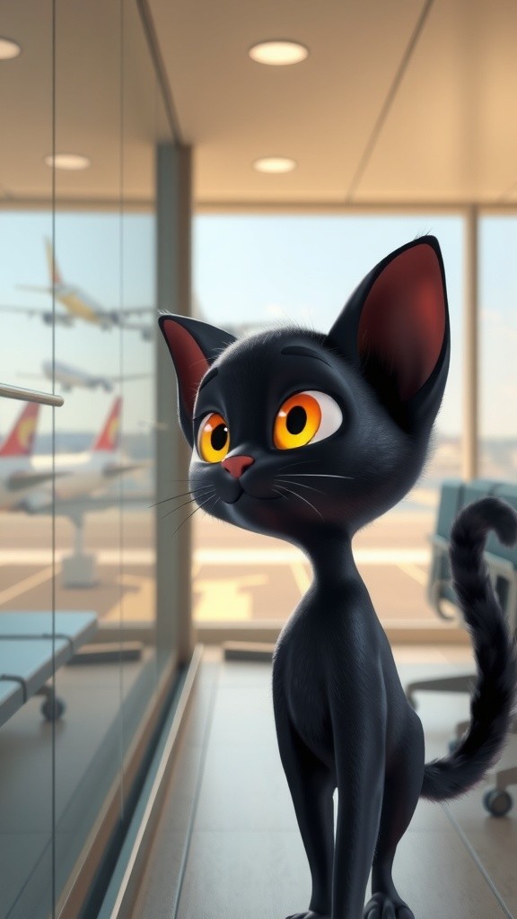 بلی کا ایئرپورٹ پر انتظار: مزاحیہ کہانی