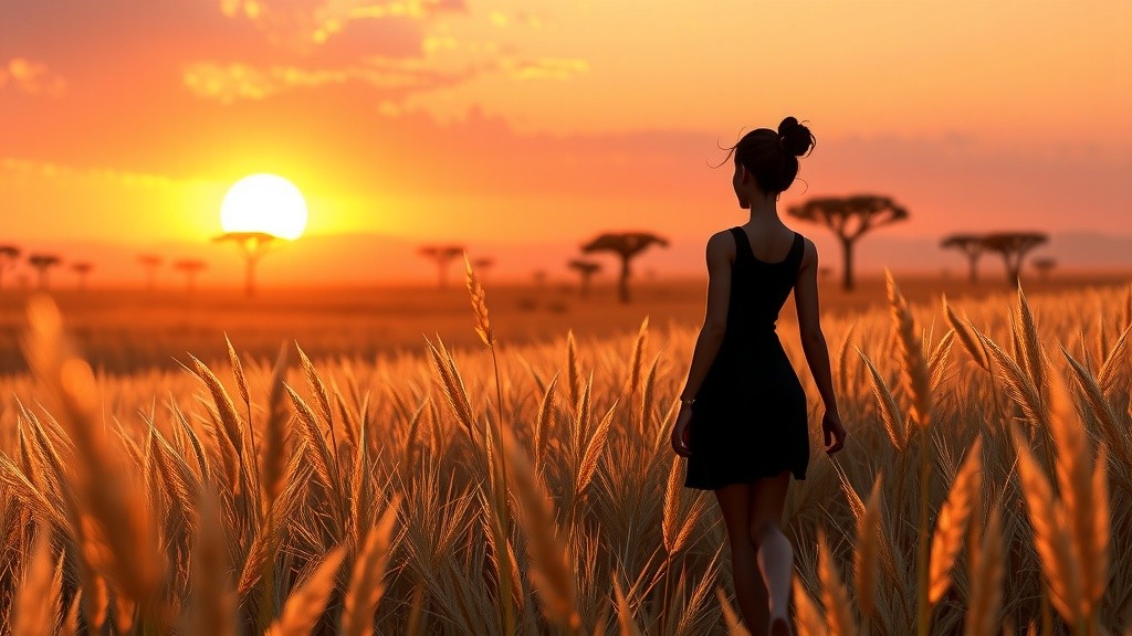 Hana's Brave Adventure to Save Her Family from a Lion