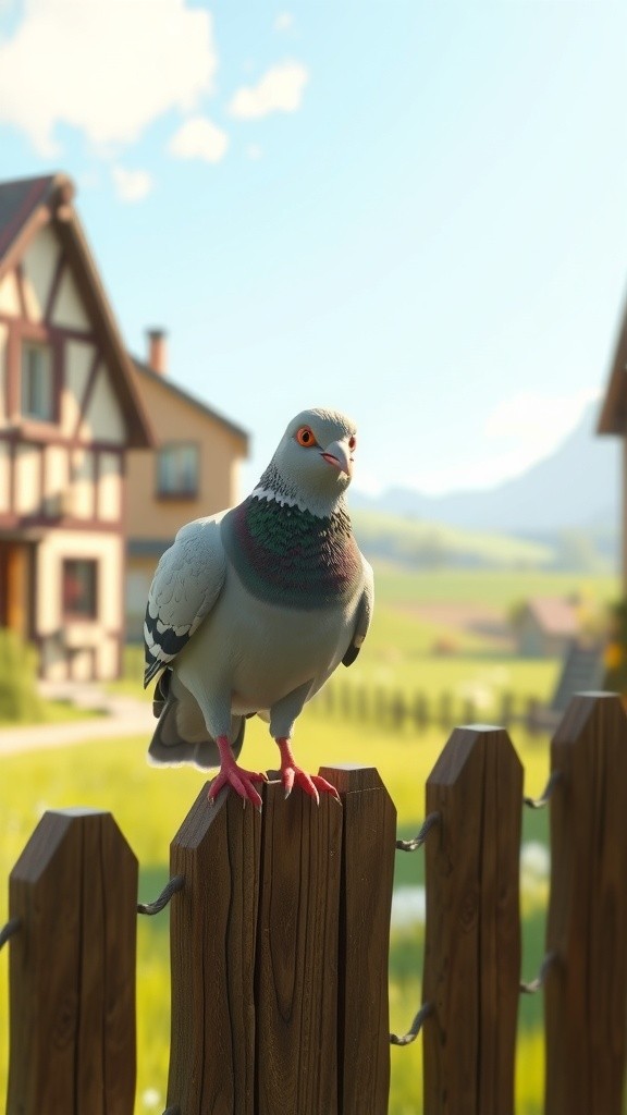 گاؤں میں ایک کبوتر کا 30 سیکنڈ کا قصہ