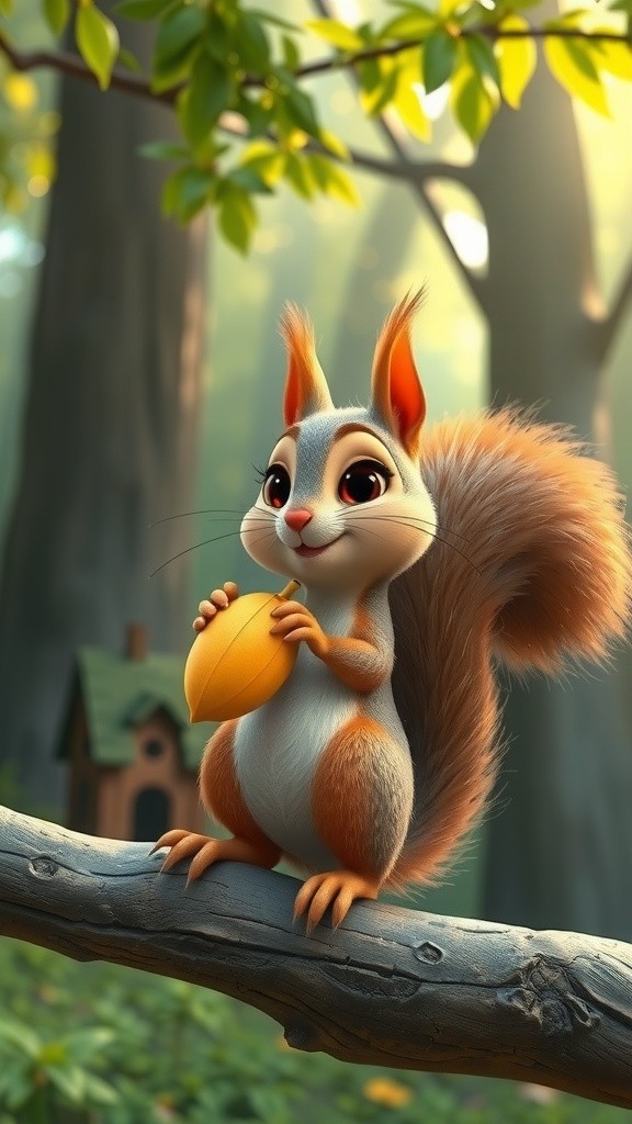 चिंकी गिलहरी और मेहनत का फल