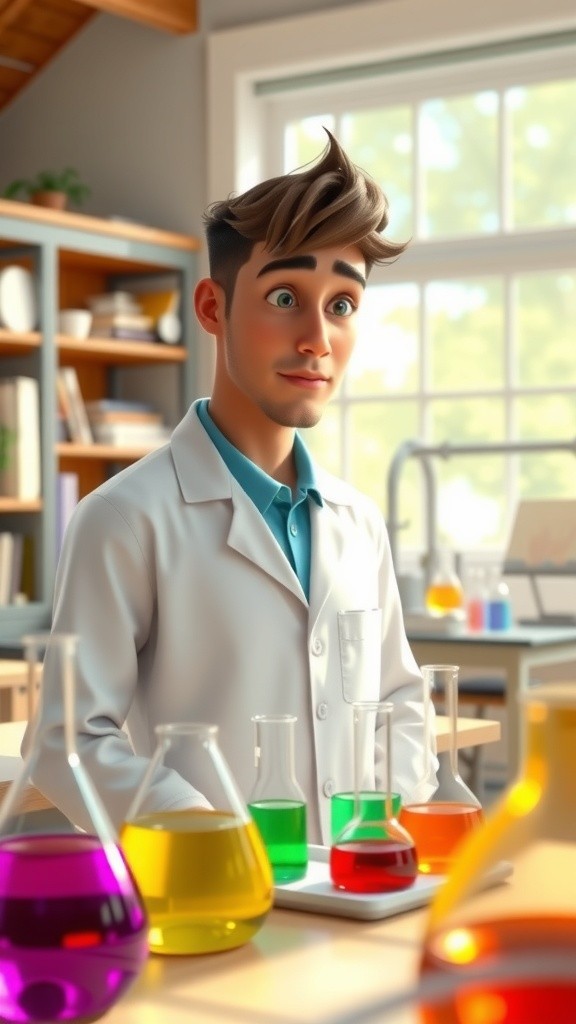 Bubbly Chaos: The Cartoon Chemistry Experiment!