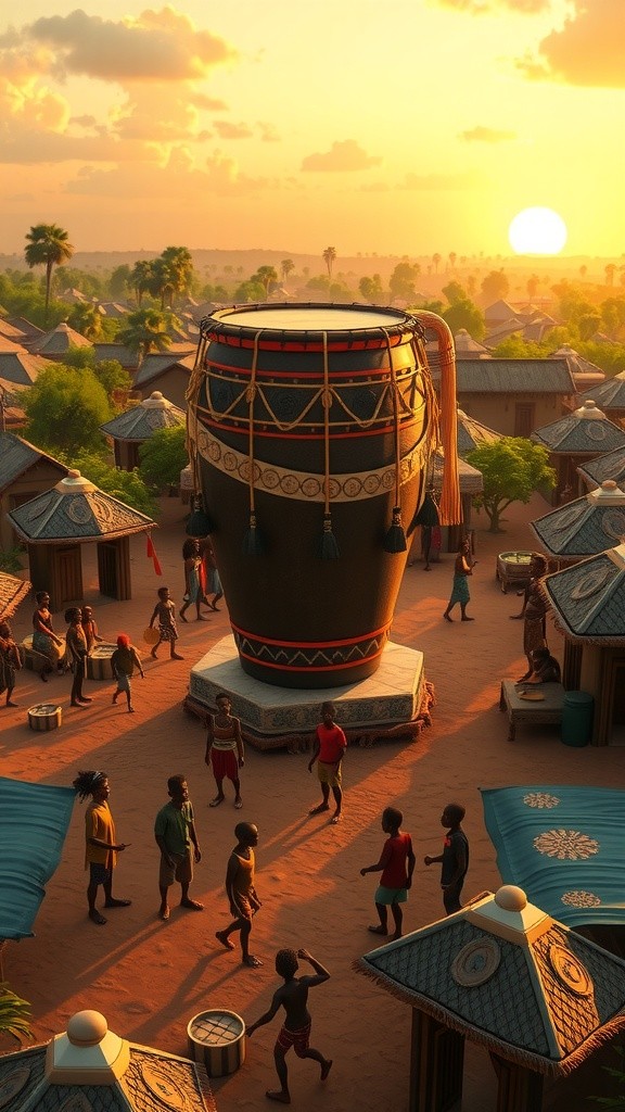 The Talking Drum of Ogun Village: A Tale of Truth and Justice