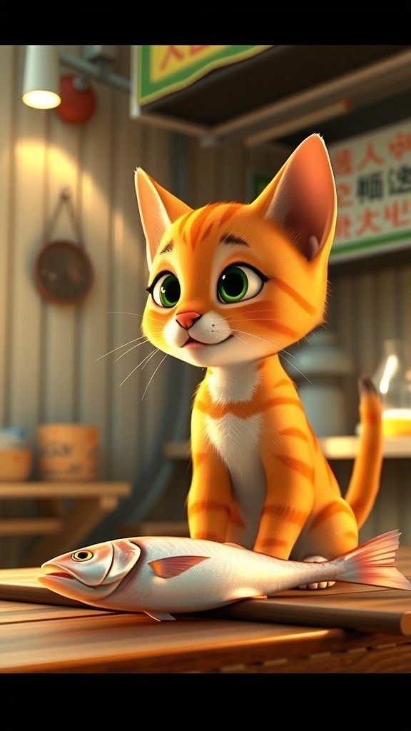 Kucing Nakal vs. Maling Ikan!