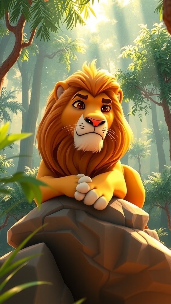 शेर और बंदर की दोस्ती