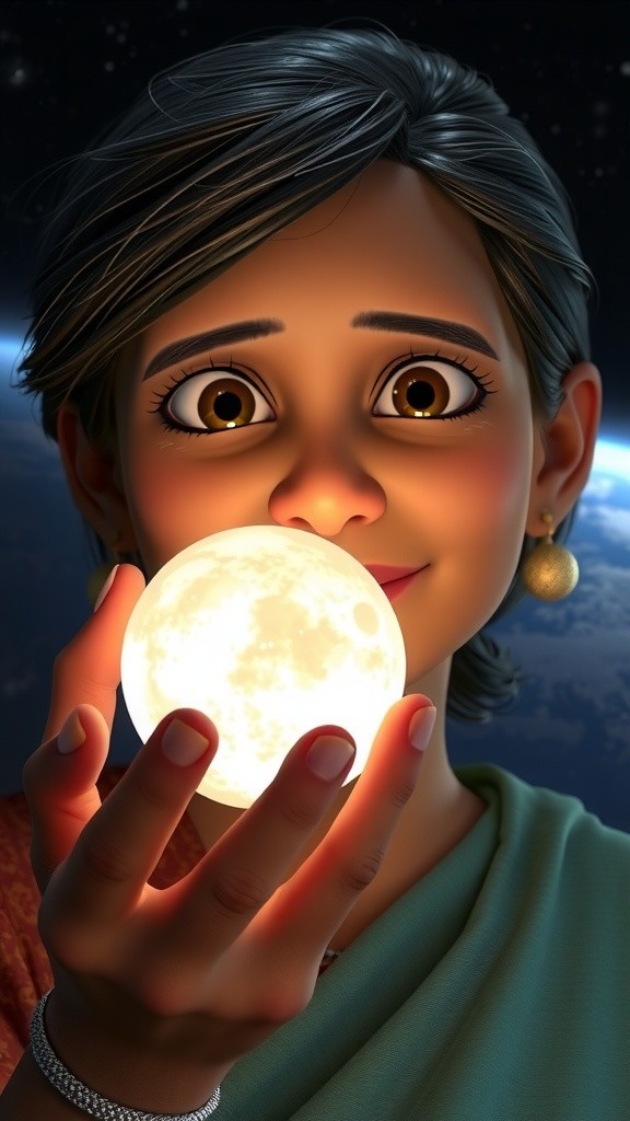 Zara's Galactic Adventure: The Moon Pebble Mystery