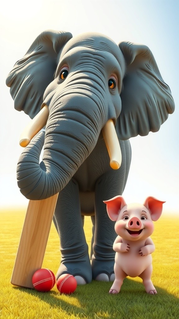 Elephant and Piggie Play Cricket!