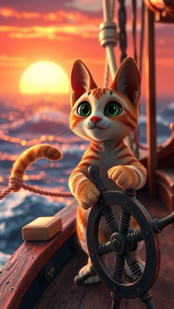 Kucing Bajak Laut: Petualangan di Lautan