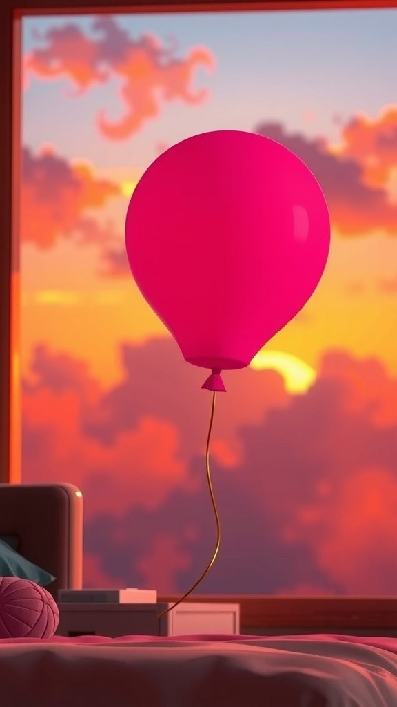 Balon Merah Muda dan Kehilangan Lila