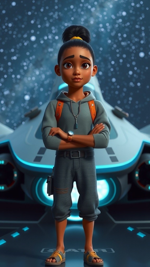 Captain Eva and the Cosmic Whispers of Comet