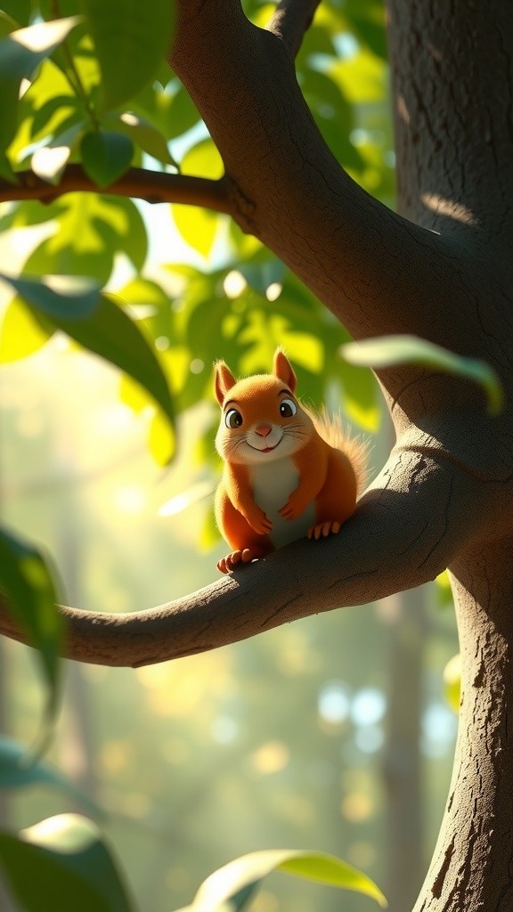 हिम्मत की किरण: गिलहरी की कहानी