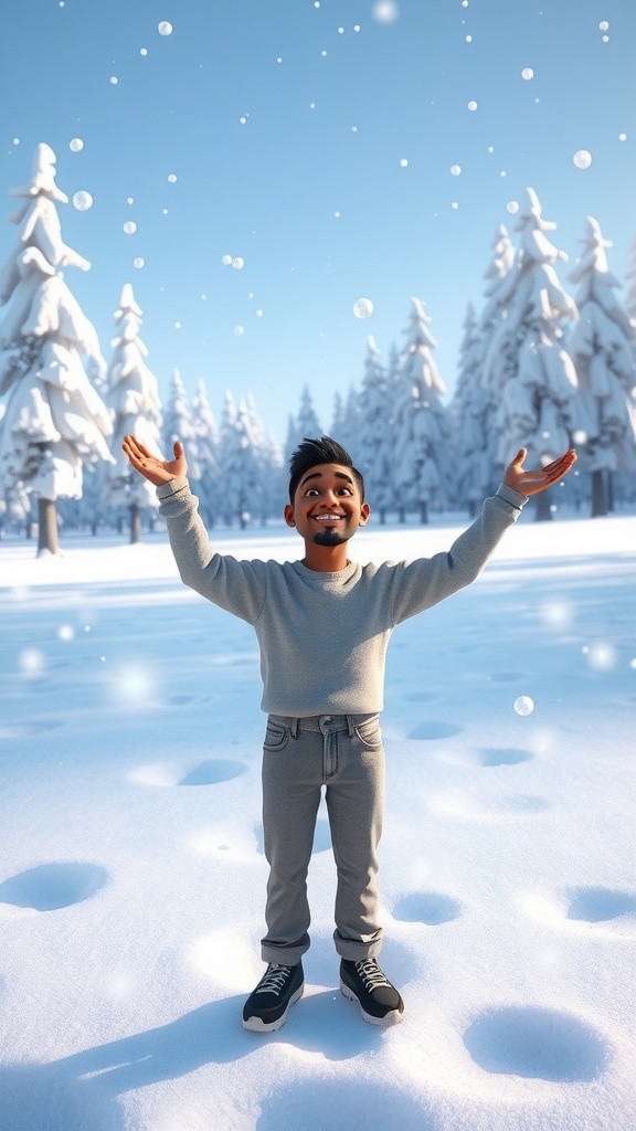 Snowy Adventures with a Panda!