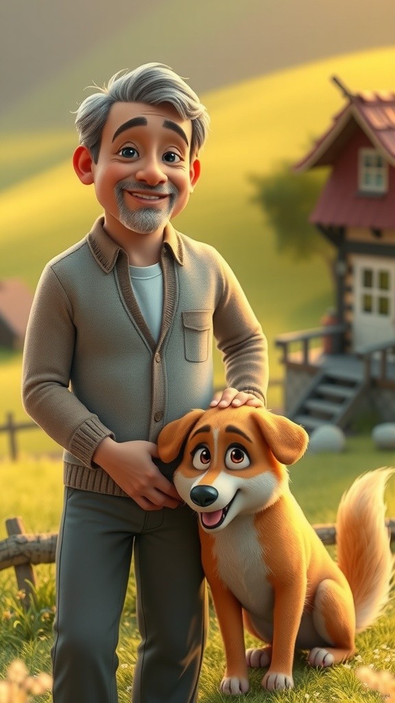 Dada Ji aur Unka Kutta Ghar Banate Hai