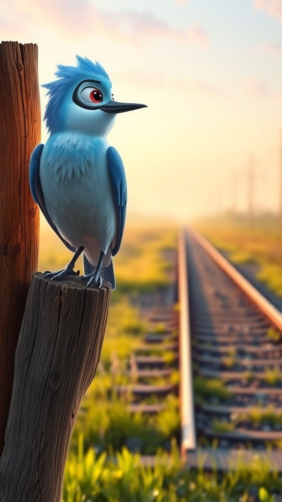 White Pigeon and the Guava Sapling by the Railway Track