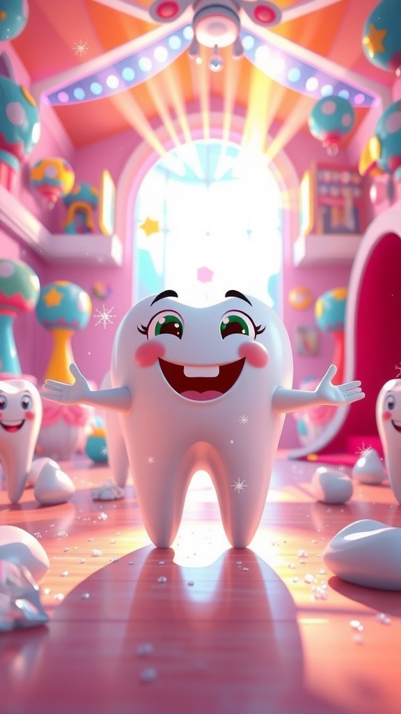 Sparkle the Tooth's Bright Brushing Challenge!