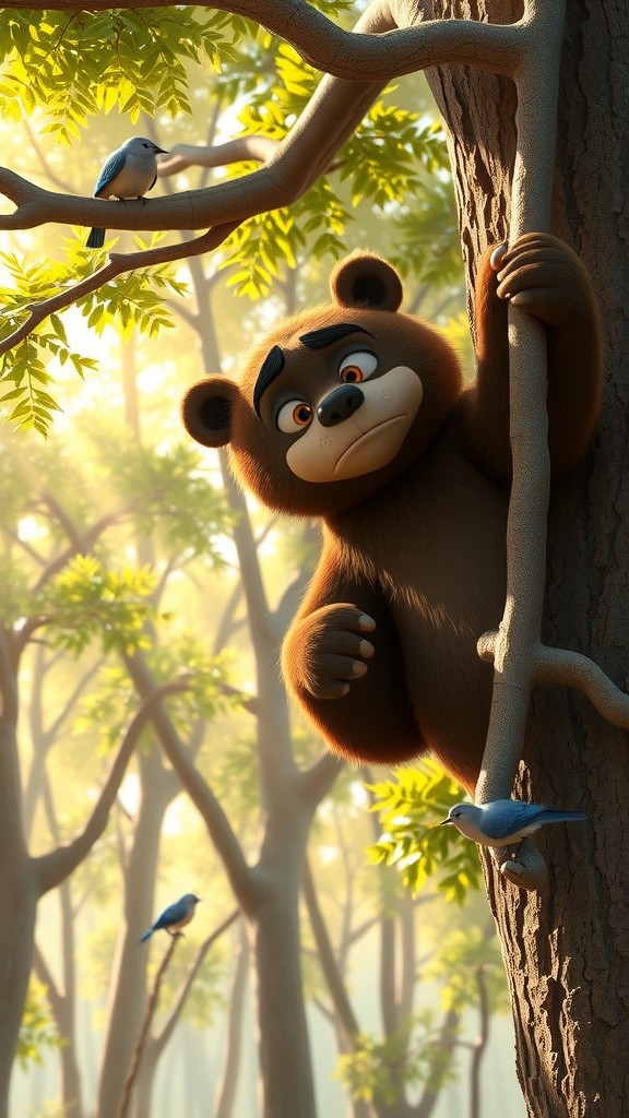 Bear Stuck in a Tree